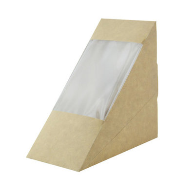 KRAFT WIDE SANDWICH WEDGE BOX